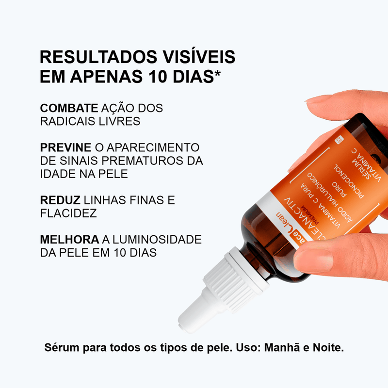 Sérum Facial Antioxidante Face Clean CleanActiv Vitamina C - 30ml